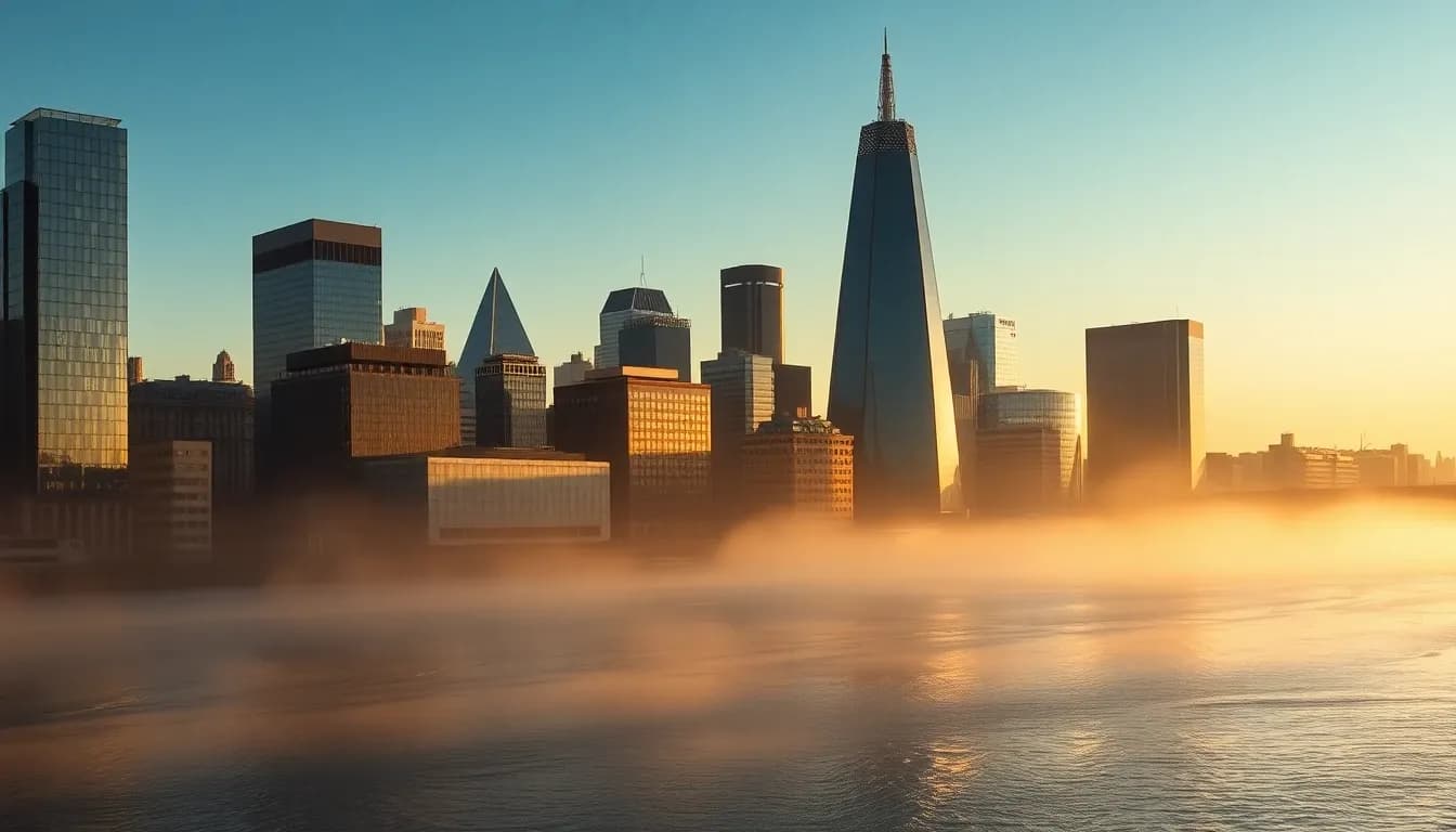 City of London financial district and the Thames at sunrise, where US and UK tax returns are prepared together